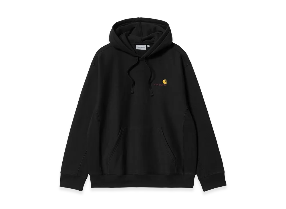 Carhartt WIP Hooded American Script Sweat "Black"