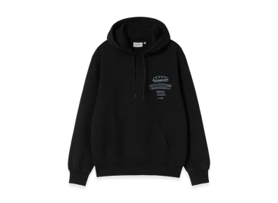 Carhartt WIP Hooded Sandwich Sweat "Black/Blue Fog"