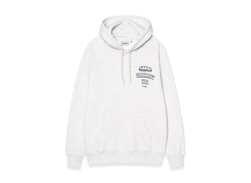Carhartt WIP Hooded Sandwich Sweat "Ash Heather/Blue"