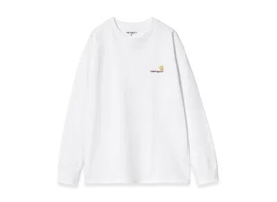 Carhartt WIP L/S American Script T-Shirt "White"