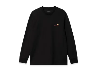 Carhartt WIP L/S American Script T-Shirt "Black"