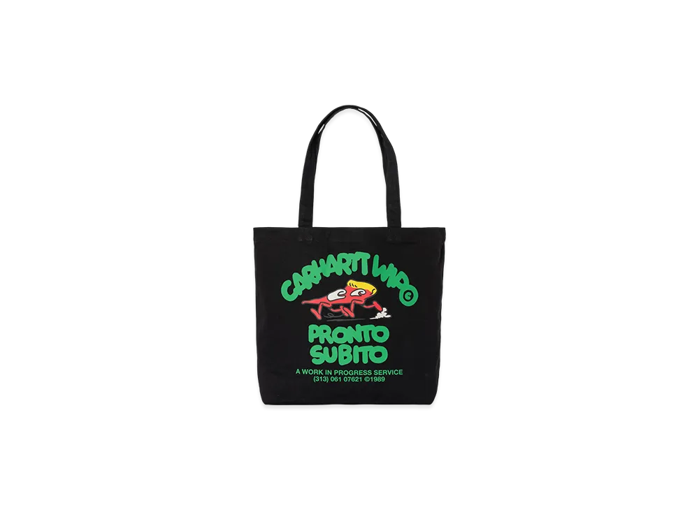 Carhartt WIP Canvas Graphic Tote "Pronto Print Black"