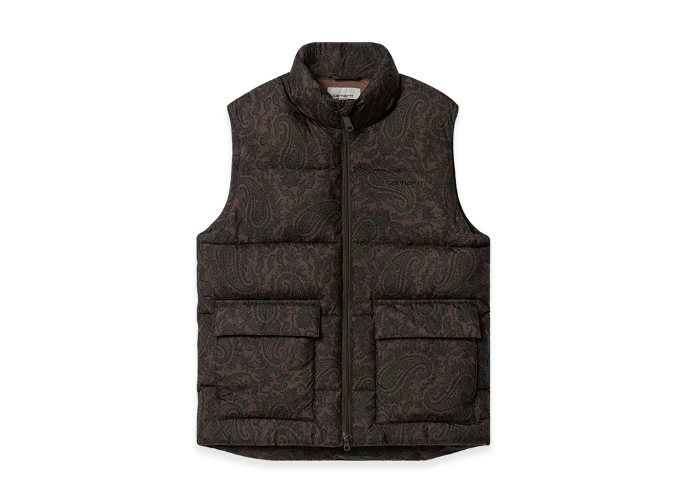 カーハートWIP スプリングフィールドベスト "バックスアイ/ブラック ペイズリー プリント"