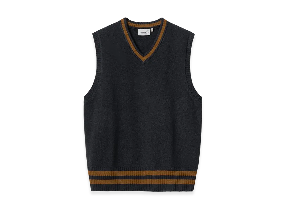 Carhartt WIP Stanford Vest Sweater "Dark Navy"