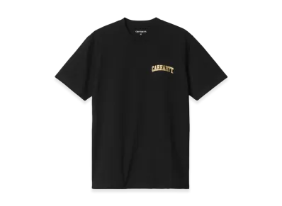 Carhartt WIP University Script T-Shirt "Black/Gold"