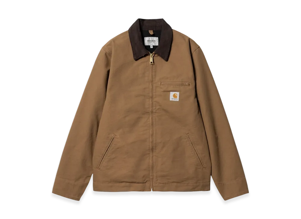 Carhartt WIP Unlined Dearborn Canvas Detroit Jacket "Hamilton Brown/Tobacco"