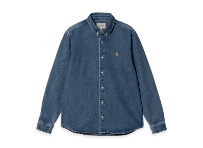 Carhartt WIP Weldon Shirt "Blue Heavy Stone Wash"