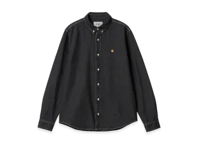 Carhartt WIP Weldon Shirt "Black Stone Washed"