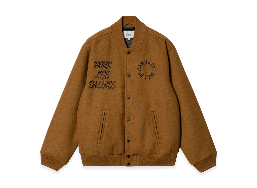 Carhartt WIP Work Varsity Bomber "Deep Hamilton Brown"