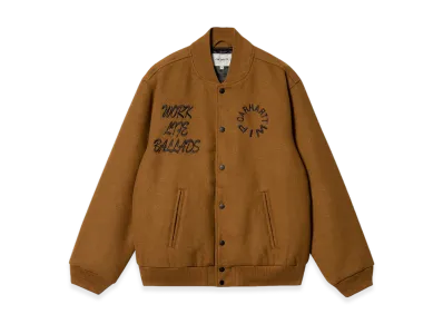 Carhartt WIP Work Varsity Bomber "Deep Hamilton Brown"