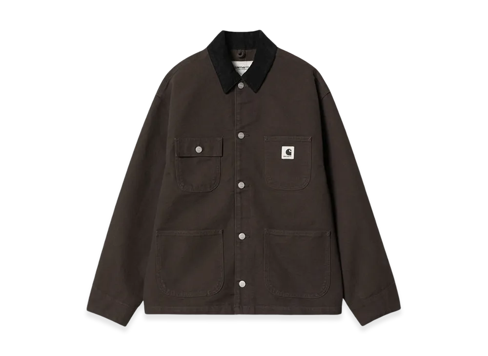 Carhartt WIP Women's Dearborn Canvas OG Michigan Coat "Tobacco/Black Rinsed"