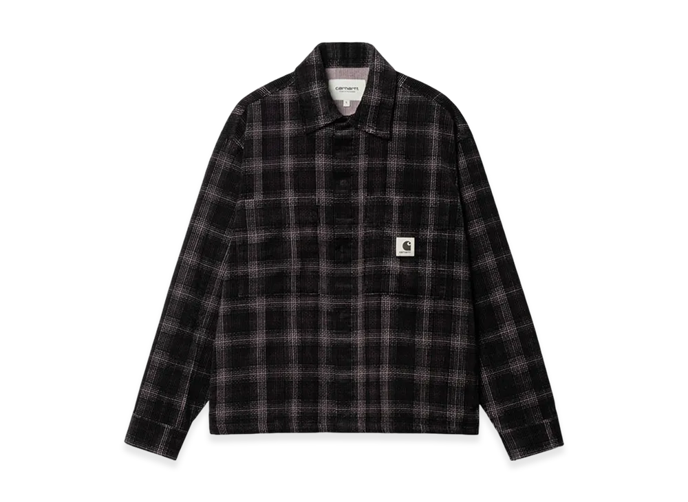 Carhartt WIP Women's Foy Shirt Jacket "Dark Plum Wiley Check"