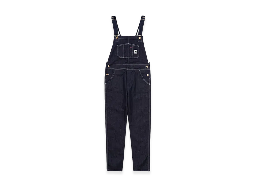 Carhartt WIP Women's Gallatin Blue Stretch Denim Bib Overall "Blue Rinsed"