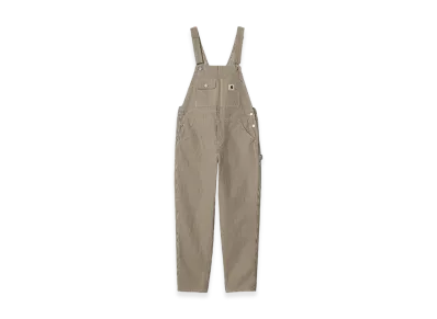 Carhartt WIP Women's Haywood Stripe Bib Overall "Wax/Black"