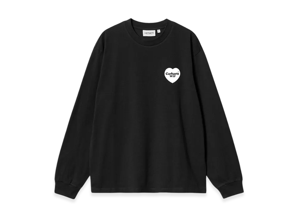 Carhartt WIP Women's Heart Bandana Long Sleeve T-Shirt "Black"