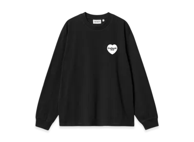 Carhartt WIP Women's Heart Bandana Long Sleeve T-Shirt "Black"
