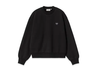 Carhartt WIP Women's Heart Patch Sweatshirt "Black"