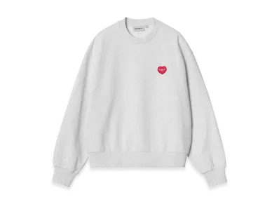 Carhartt WIP Women's Heart Patch Sweatshirt "Ash Heather"