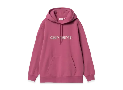 Carhartt WIP Women's Hooded Carhartt Sweatshirt "Magenta/Tonic"
