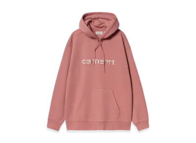 Carhartt WIP Women's Hooded Sweatshirt "Dusty Rose/Moonbeam"