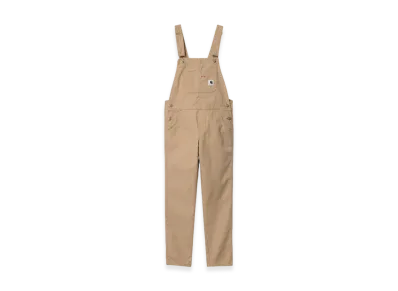 Carhartt WIP Women's Hudson Stretch Canvas Bib Overall "Dusty Hamilton Brown"
