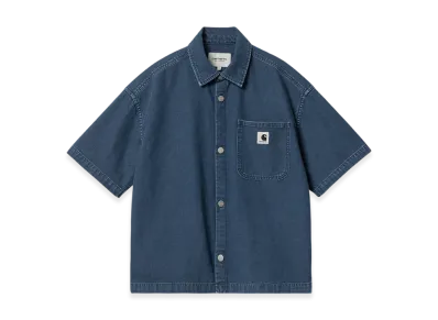 Carhartt WIP Women's Lovilia Shirt "Blue Heavy Stone Wash"