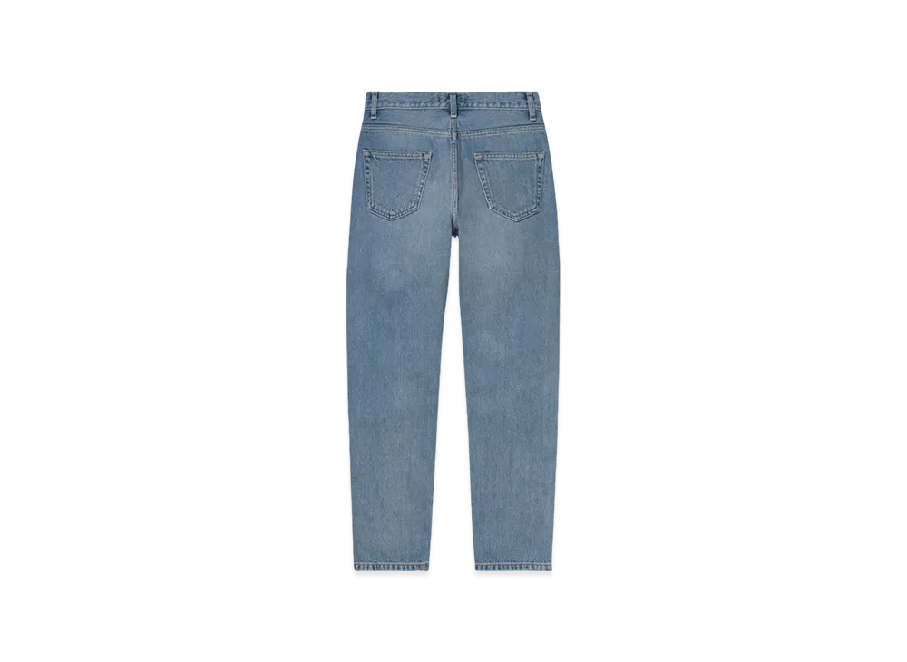 Carhartt WIP Women's Mableton Blue Denim Page Carrot Ankle Pants "Blue Light Stone Washed"