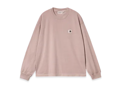 Carhartt WIP Women's Nelson Long Sleeve T-Shirt "Glassy Pink"