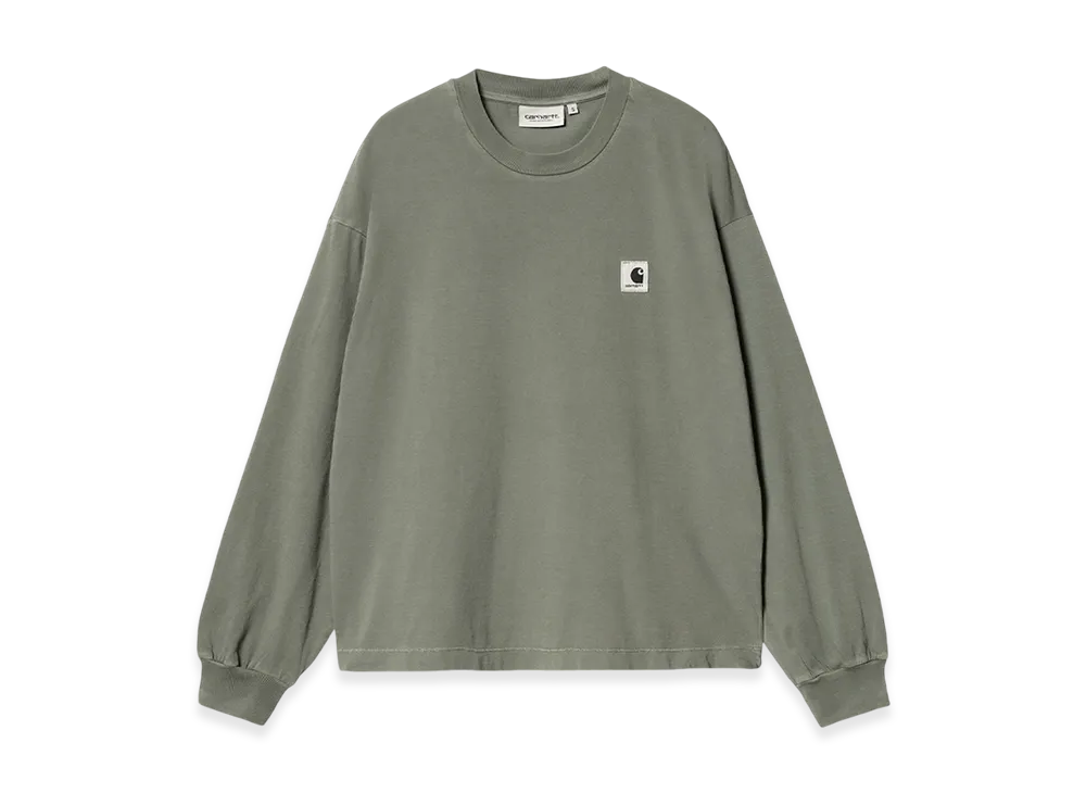 Carhartt WIP Women's Nelson Long Sleeve T-Shirt "Smoke Green"