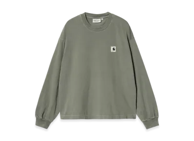 Carhartt WIP Women's Nelson Long Sleeve T-Shirt "Smoke Green"
