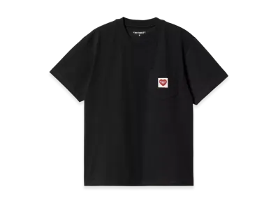 Carhartt WIP Women's Pocket Heart Short Sleeve T-Shirt "Black"