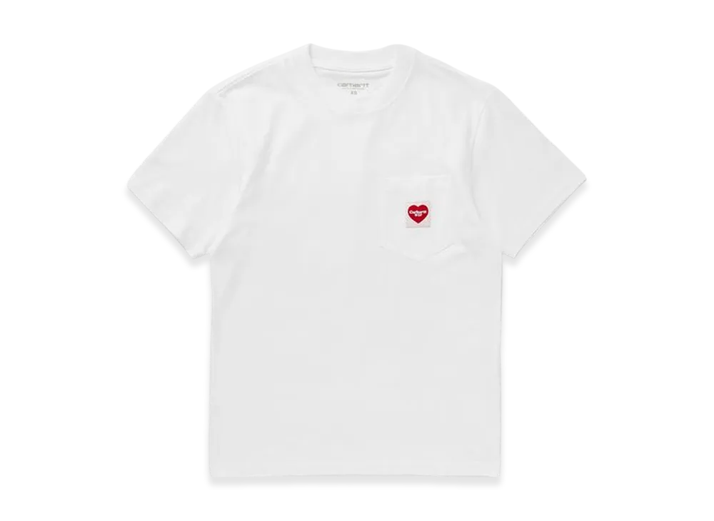 Carhartt WIP Women's Pocket Heart Short Sleeve T-Shirt "White"