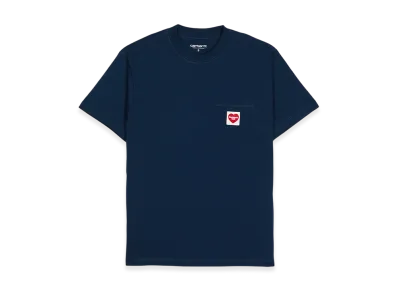 Carhartt WIP Women's Pocket Heart Short Sleeve T-Shirt "Navy"