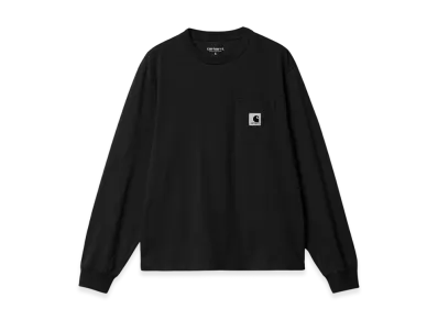 Carhartt WIP Women's Pocket Long Sleeve T-Shirt "Black"