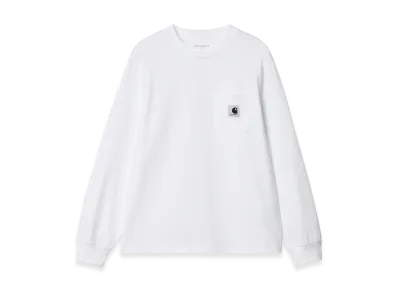 Carhartt WIP Women's Pocket Long Sleeve T-Shirt "White"