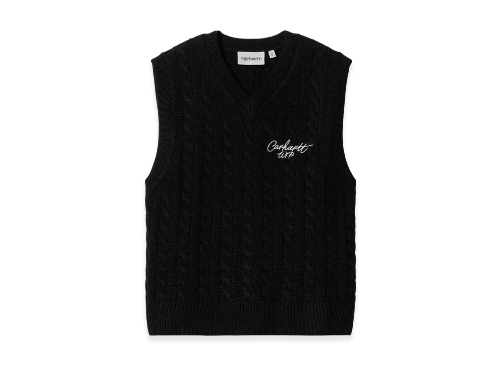Carhartt WIP Women's Signature Knitwear Vest "Black"
