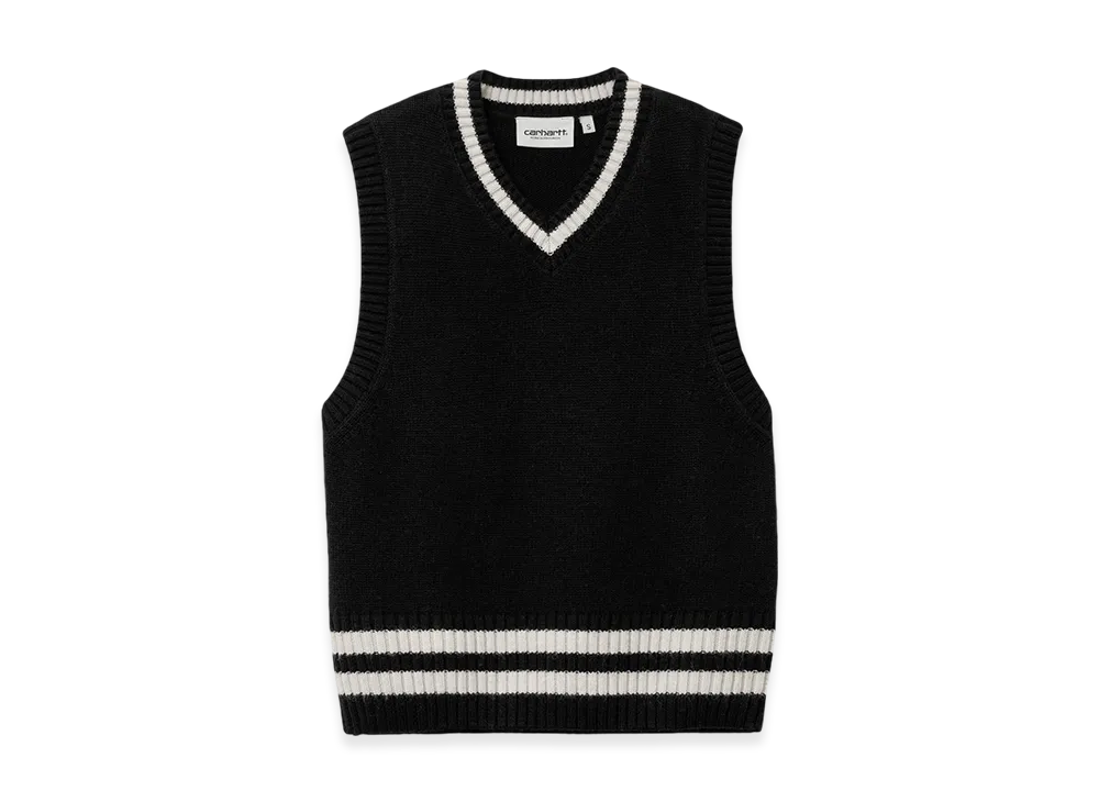 Carhartt WIP Women's Stanford Vest Sweater "Black/Salt"