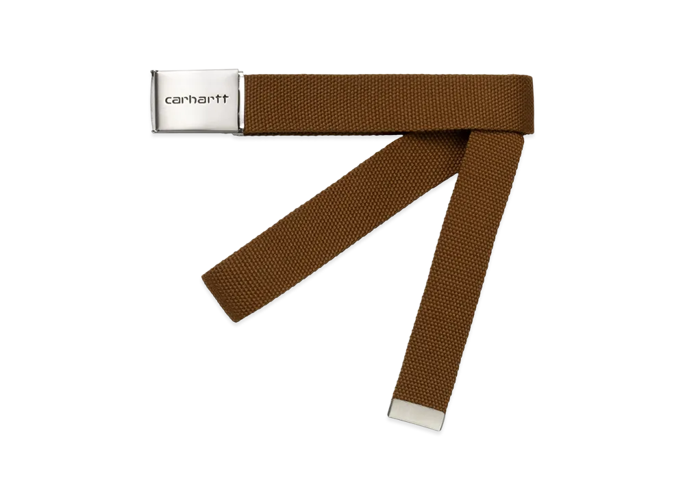 Carhartt WIP Clip Belt Chrome "Hamilton Brown"