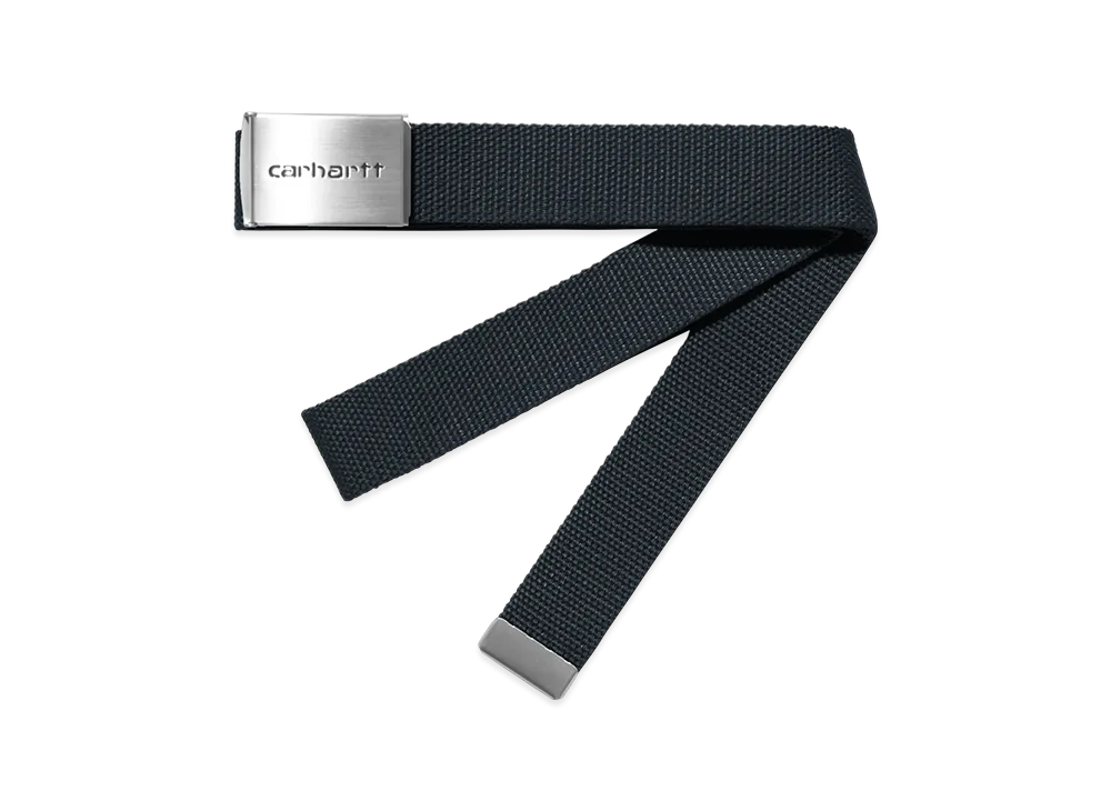 Carhartt WIP Clip Belt Chrome "Deep Night"