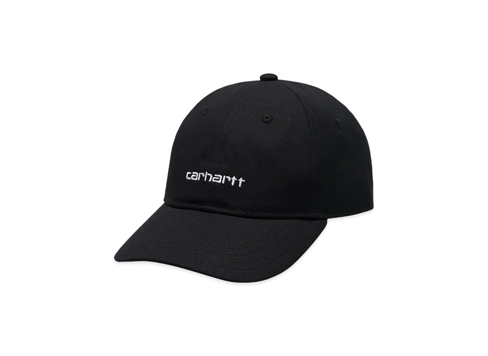 Carhartt WIP Canvas Script Cap "Black / White"