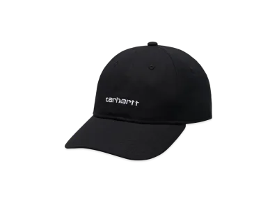Carhartt WIP Canvas Script Cap "Black / White"