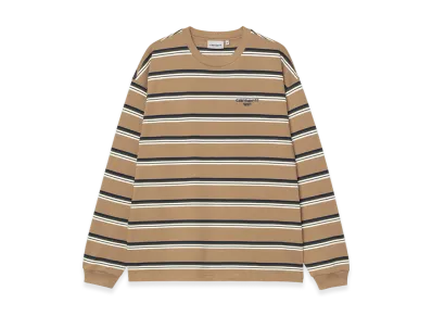 Carhartt WIP L/S Holm T-Shirt Holm Stripe "Peanut"