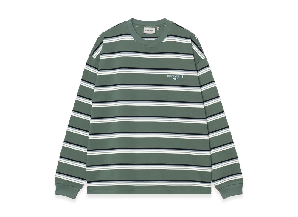 Carhartt WIP L/S Holm T-Shirt Holm Stripe "Silver Pine"