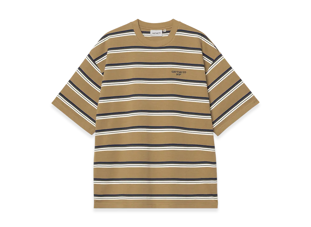 Carhartt WIP S/S Holm T-Shirt Holm Stripe "Peanut"