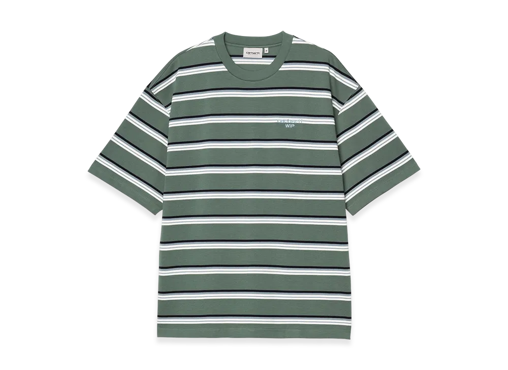 Carhartt WIP S/S Holm T-Shirt Holm Stripe "Silver Pine"