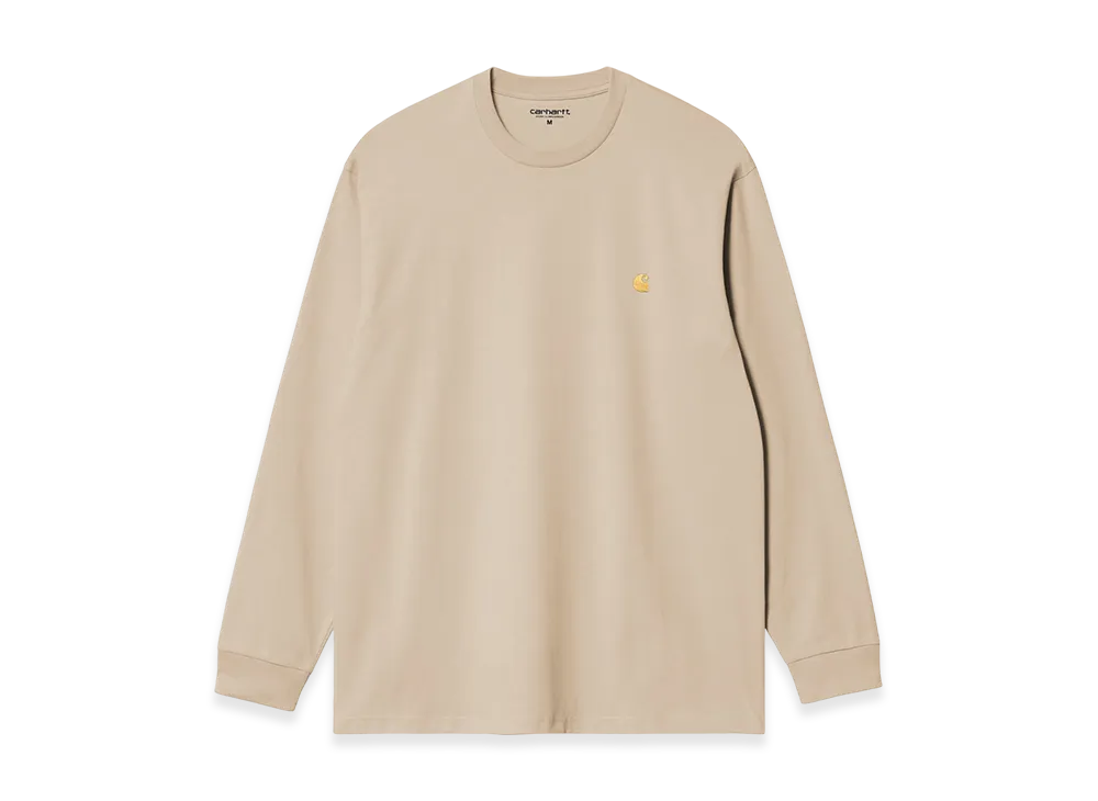 Carhartt WIP L/S Chase T-Shirt "Fleur De Sel / Gold"