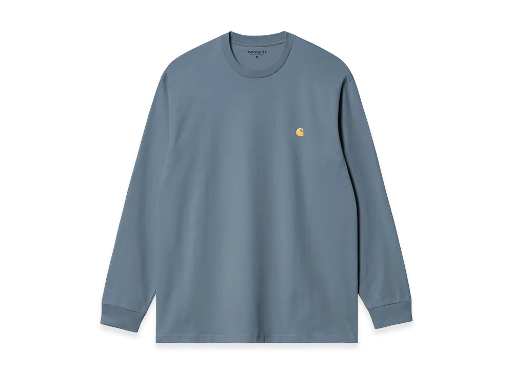 Carhartt WIP L/S Chase T-Shirt "Angelite / Gold"