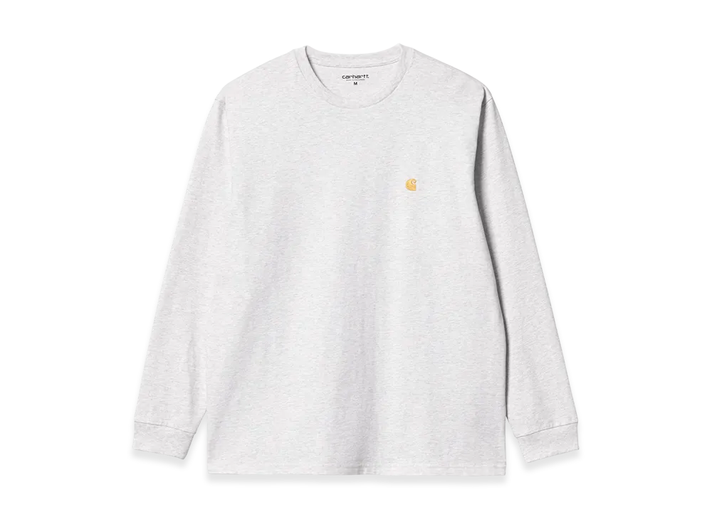 Carhartt WIP L/S Chase T-Shirt "Ash Heather / Gold"