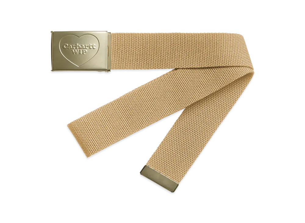 Carhartt WIP Heart Clip Belt "Dusty H Brown / Gold"
