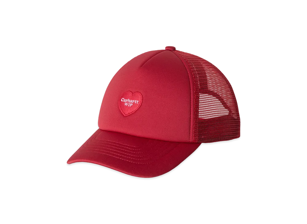 Carhartt WIP Heart Patch Trucker Cap "Scarlet"